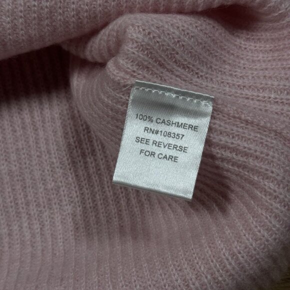 EUC Design History Women's Sz M Sweetheart Cashmere Sweater in Light‎ Pink - Picture 12 of 12